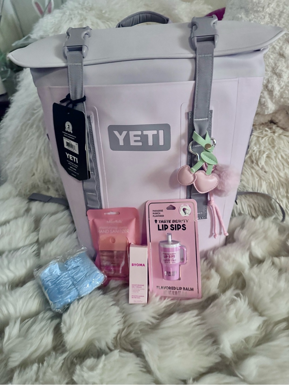 🩷 New Yeti Hopper M20 Cherry Blossom Soft Pink Roll-Top Backpack / Cooler